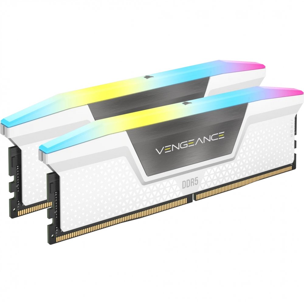 corsair vengeance rgb cmh32gx5m2e6000c36w módulo de memoria 32 gb 2 x 16 gb ddr5 6000 mhz ecc