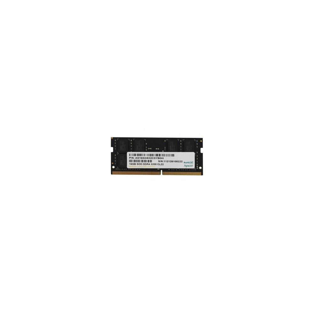 memoria ram apacer es.16g21.gsh 16gb/ ddr4/ 3200mhz/ 1.2v/ cl22/ sodimm