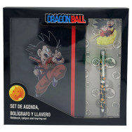 set diario + boligrafo + llavero dragon ball