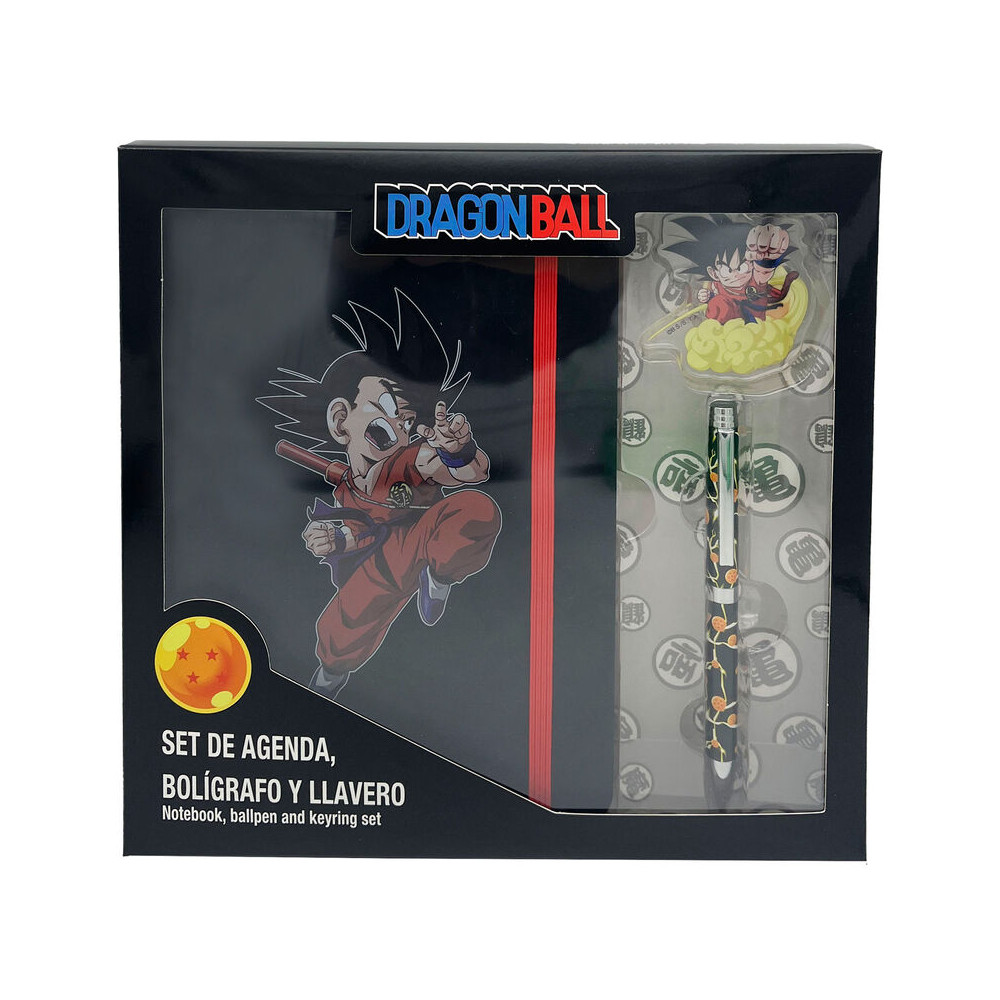 set diario + boligrafo + llavero dragon ball