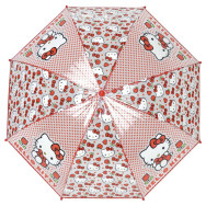 paraguas manual transparente hello kitty 48cm