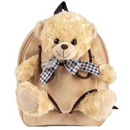 mochila + peluche oso belly 26cm