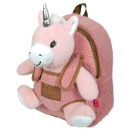 mochila + peluche unicornio 27cm