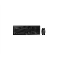 cherry stream desktop recharge teclado ratón incluido rf inalámbrico qwerty inglés negro
