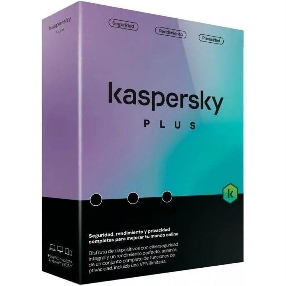antivirus kaspersky plus 1year 1l pc/mac/android/ios