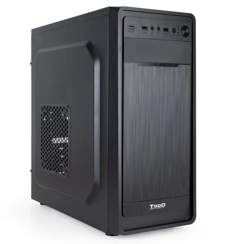 caja ordenador tooq atx usb 3.0 black ( sin fuente )