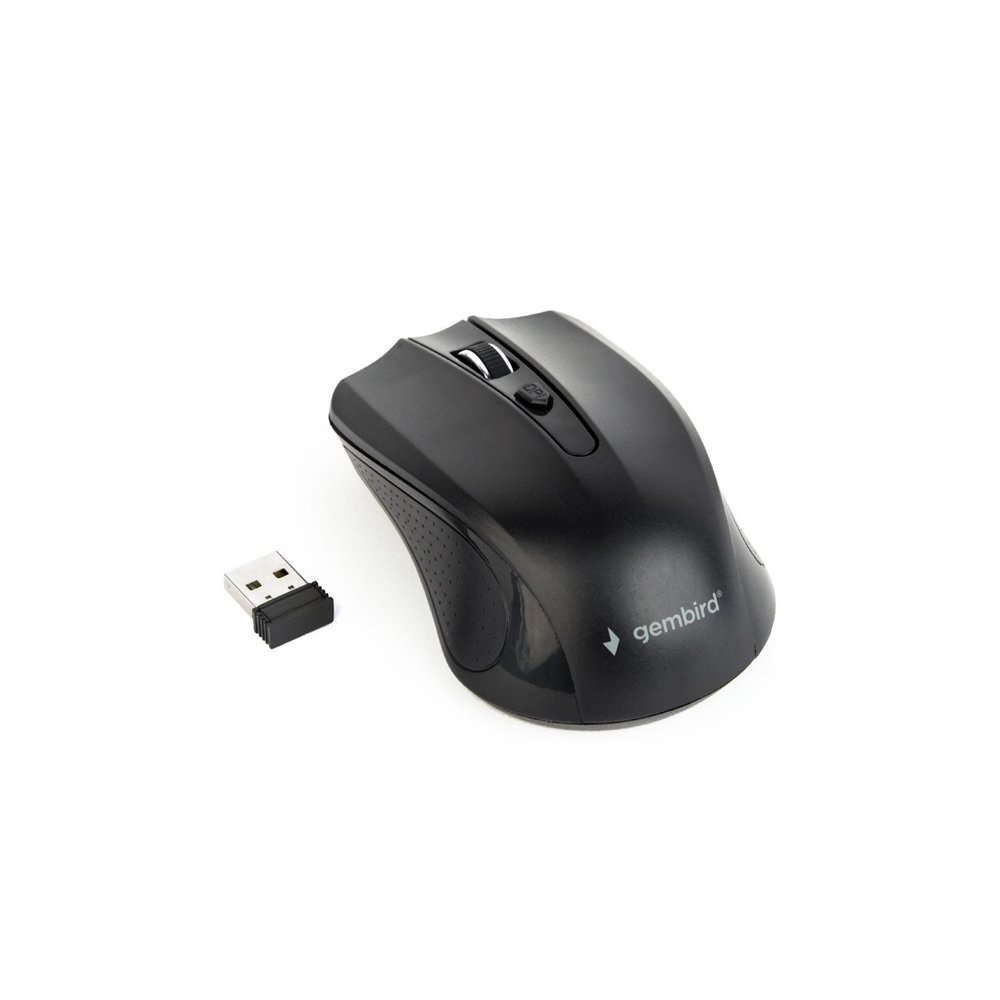 gembird musw-4b-04 ratón ambidextro rf inalámbrico í“ptico 1600 dpi