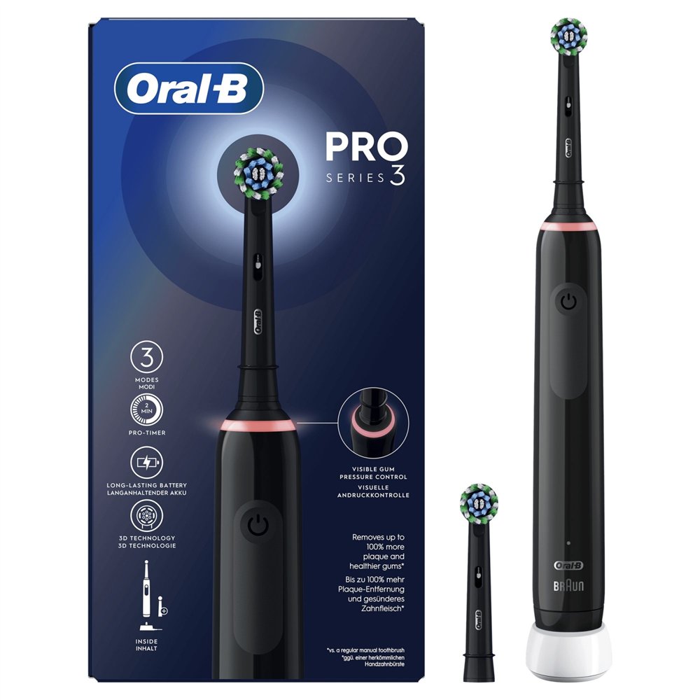 oral-b pro 3 3000 adulto cepillo dental oscilante negro