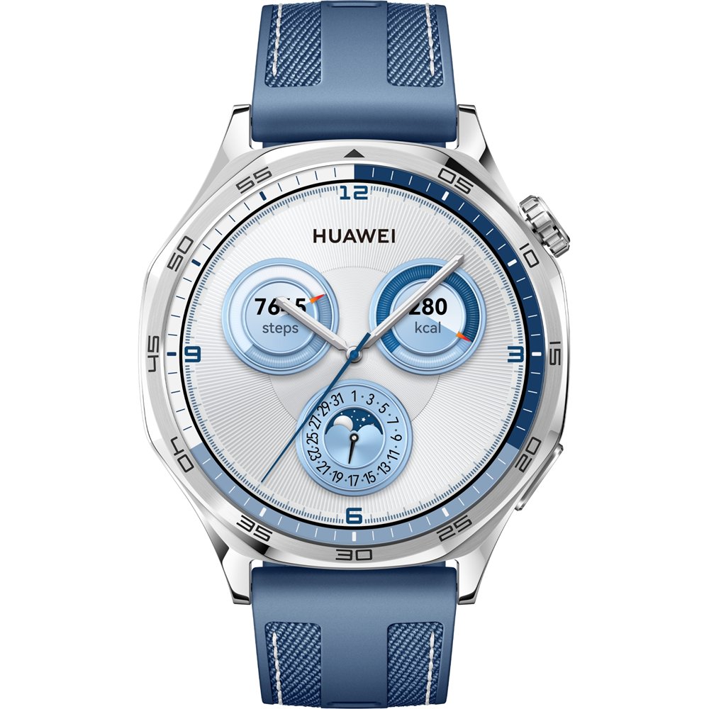 huawei watch gt5 46mm 3,63 cm (1.43") amoled digital 466 x 466 pixeles acero inoxidable gps (satélite)
