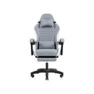 mars gaming mgcxfsw silla para videojuegos silla para videojuegos de pc asiento acolchado gris, blanco
