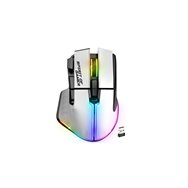 spirit of gamer pro m5 artic wireless ratón juego mano derecha rf wireless + bluetooth + usb type-c óptico 8000 dpi