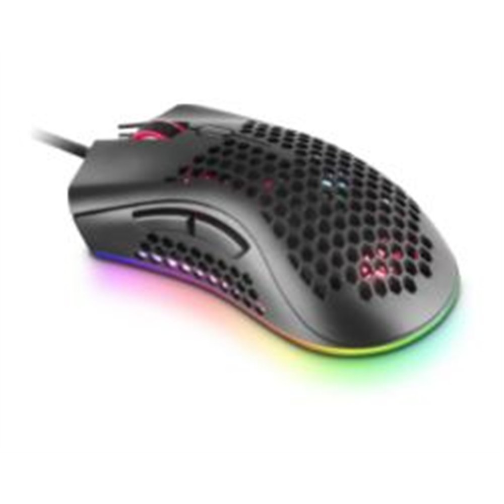 ratón mars gaming óptico rgb usb 32000dpi negro (mmex)