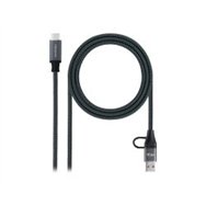 nanocable usb-c a usb-a+usb-c/m 1m (10.01.4111-comb)