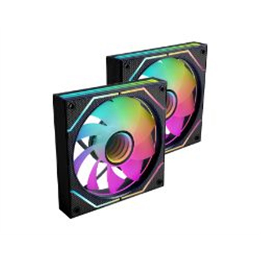 ventilador mars gaming argb kit 2 negro (mf3dprox2r)