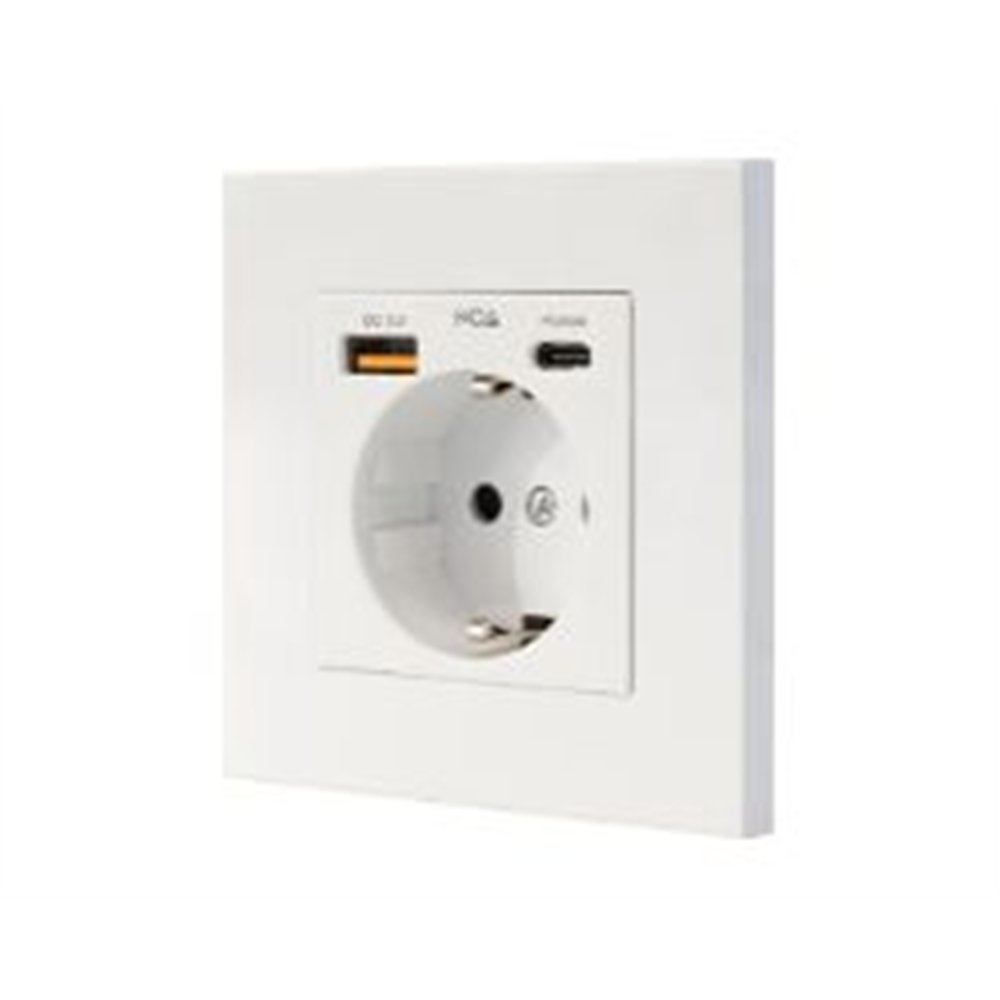 enchufe pared nanocable schuko/usb-a/usb-c (10.35.0011)