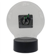 reloj led real madrid metacrilato