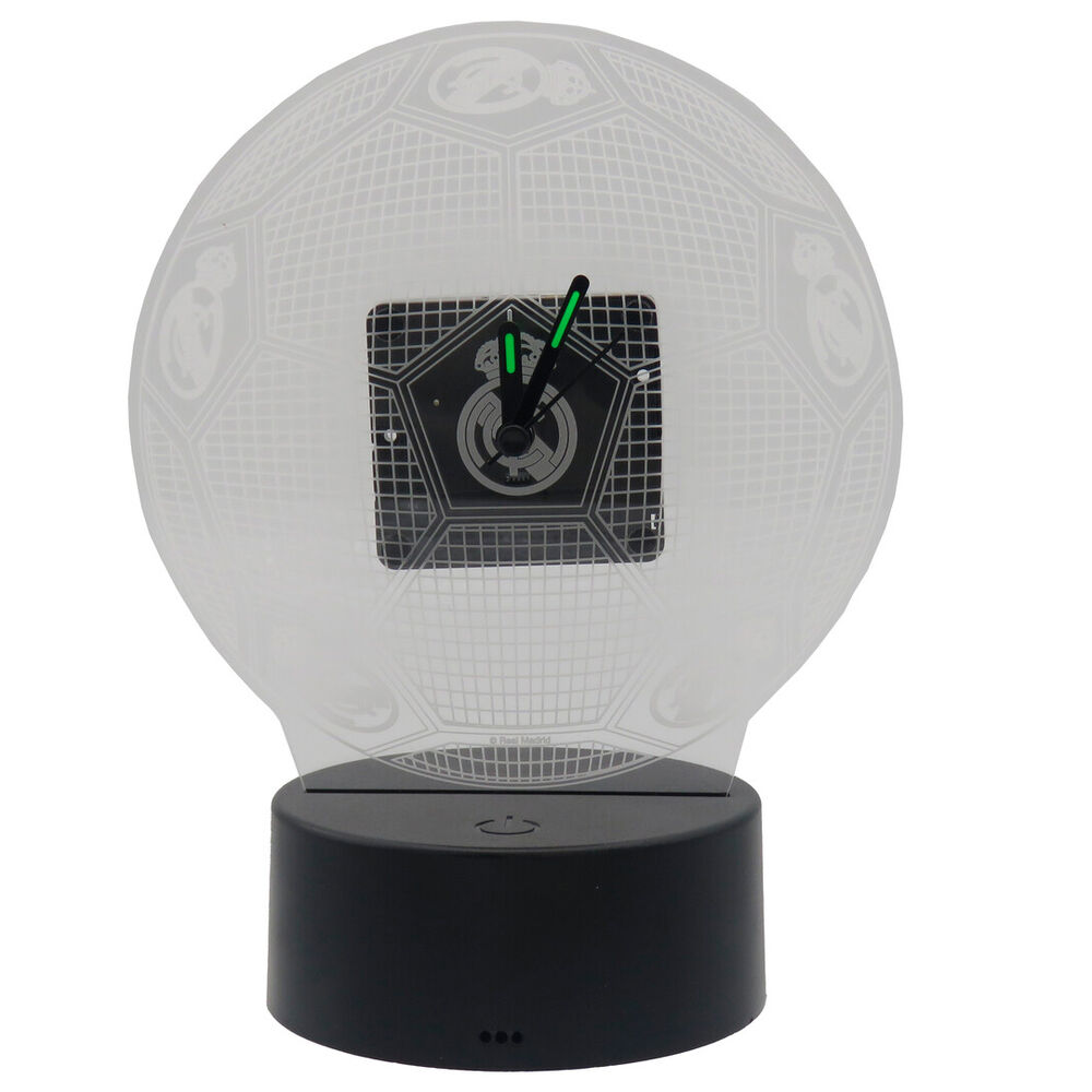 reloj led real madrid metacrilato