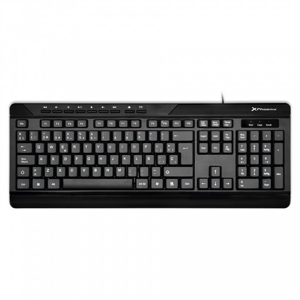 cherry g84-5200 teclado usb + ps/2 negro
