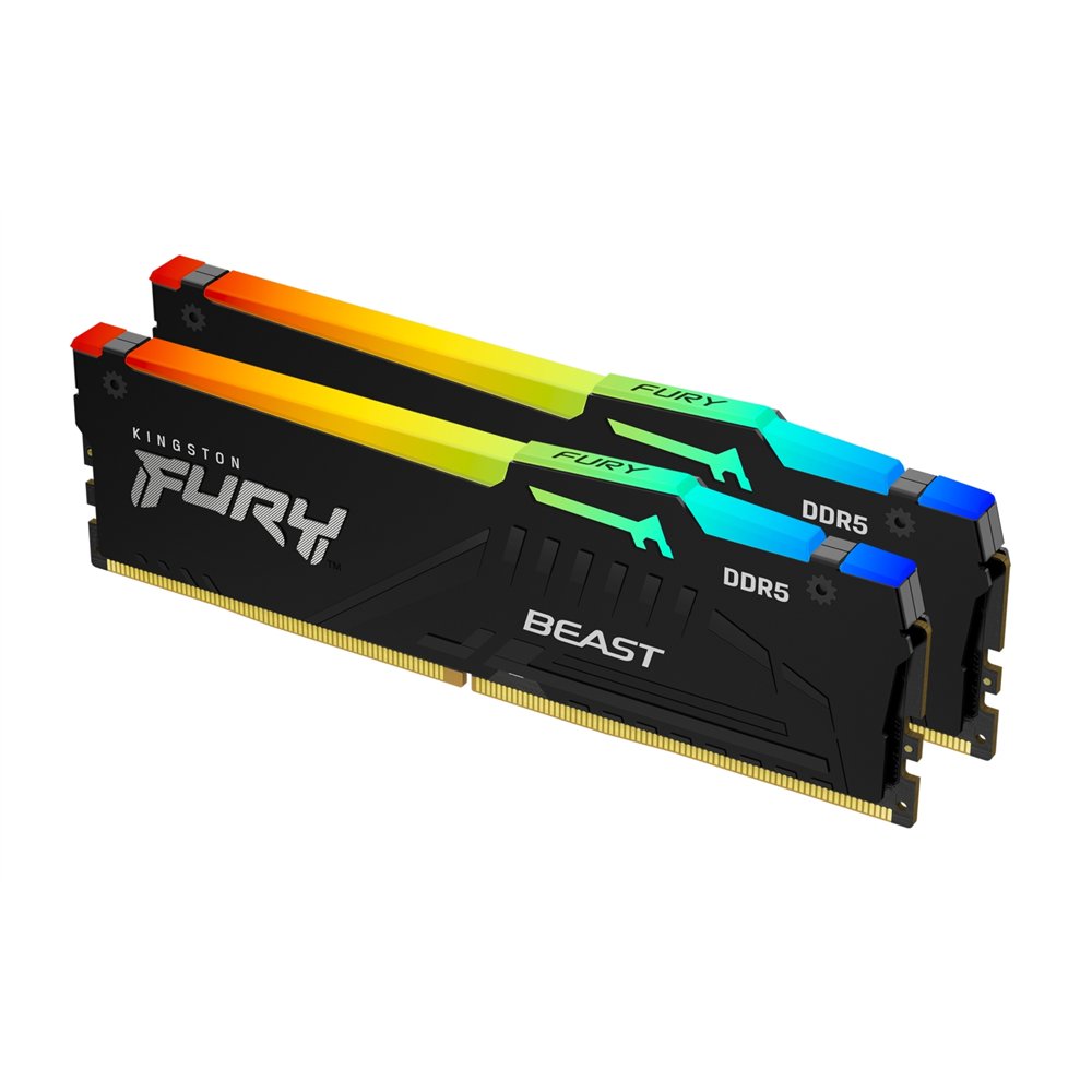 kingston technology fury beast rgb módulo de memoria 32 gb 2 x 16 gb ddr5 3000 mhz ecc