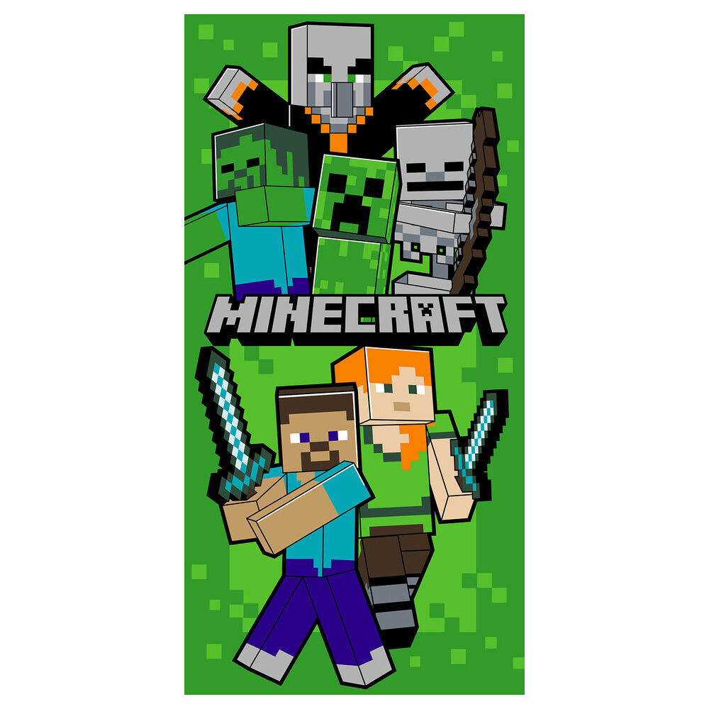 toalla minecraft microfibra