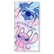toalla angel & stitch disney microfibra