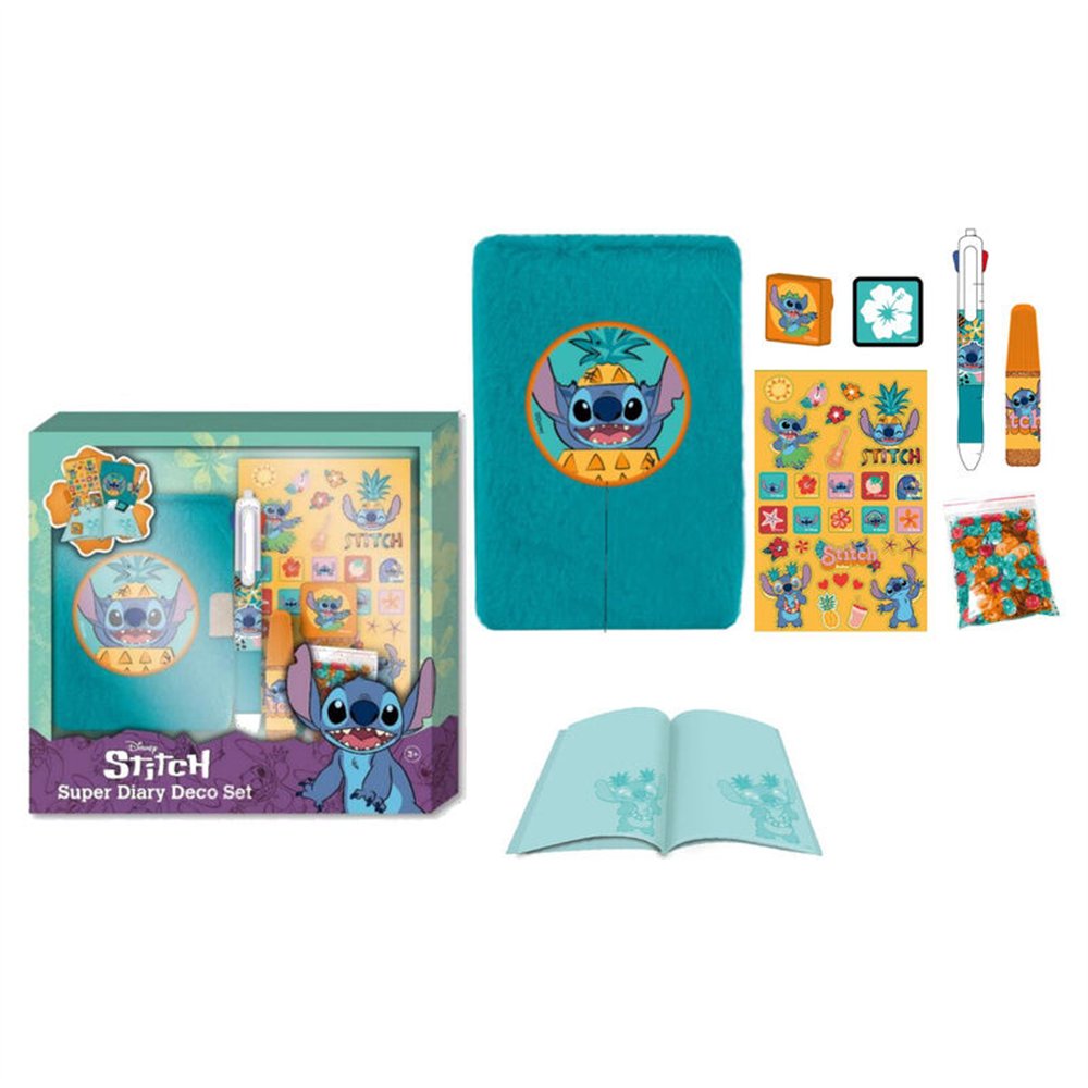 set diario stitch disney