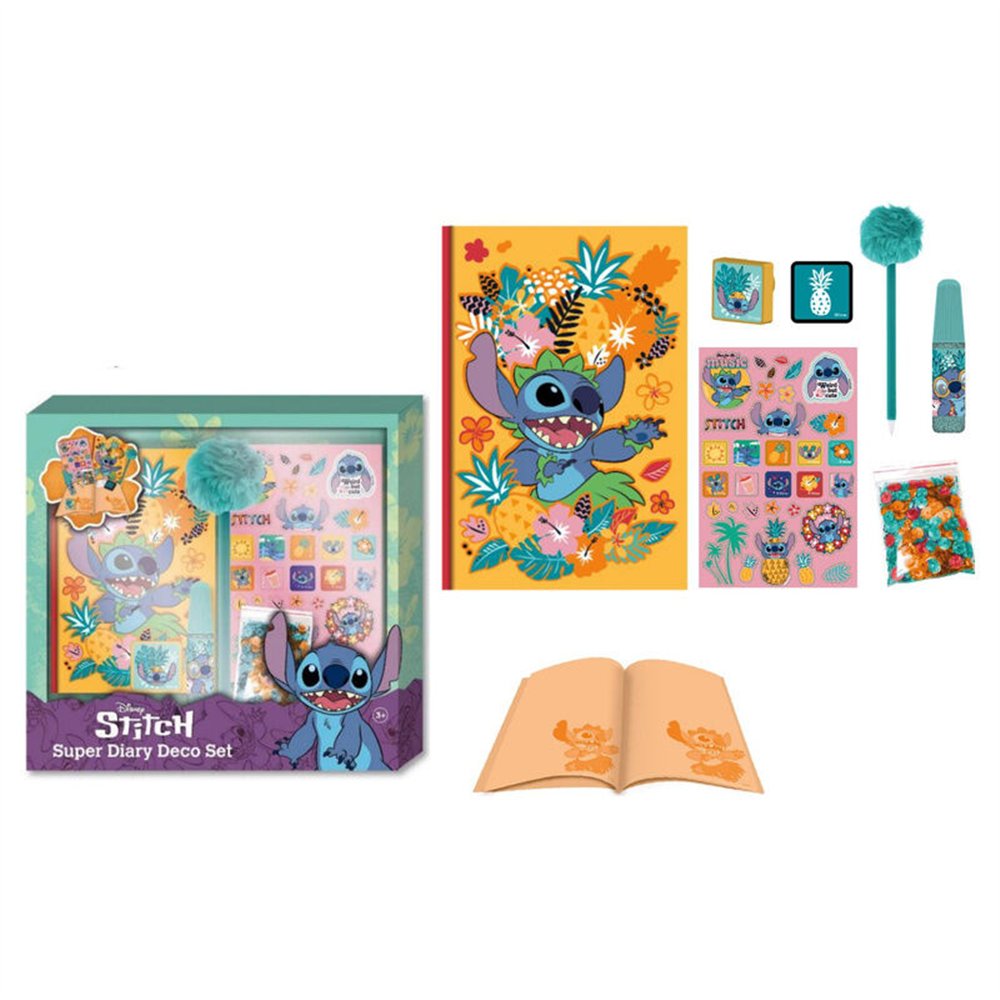 set diario stitch disney
