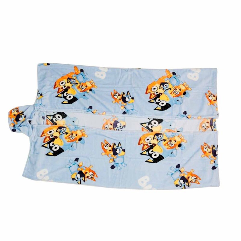 manta coralina capucha bluey 120x150cm