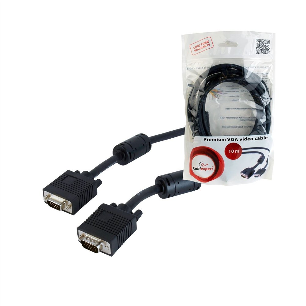 cable vga m a vga m 10m ferrita gembird cc-ppvga-10m-b