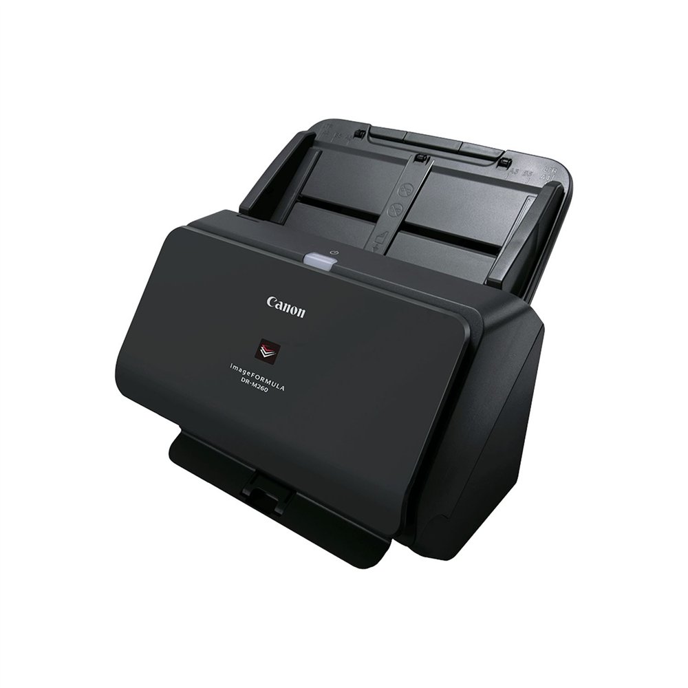 escaner documental canon imageformula dr-m260 60ppm adf 80 paginas 600ppp sensor ultrasonico negro 2405c003ac