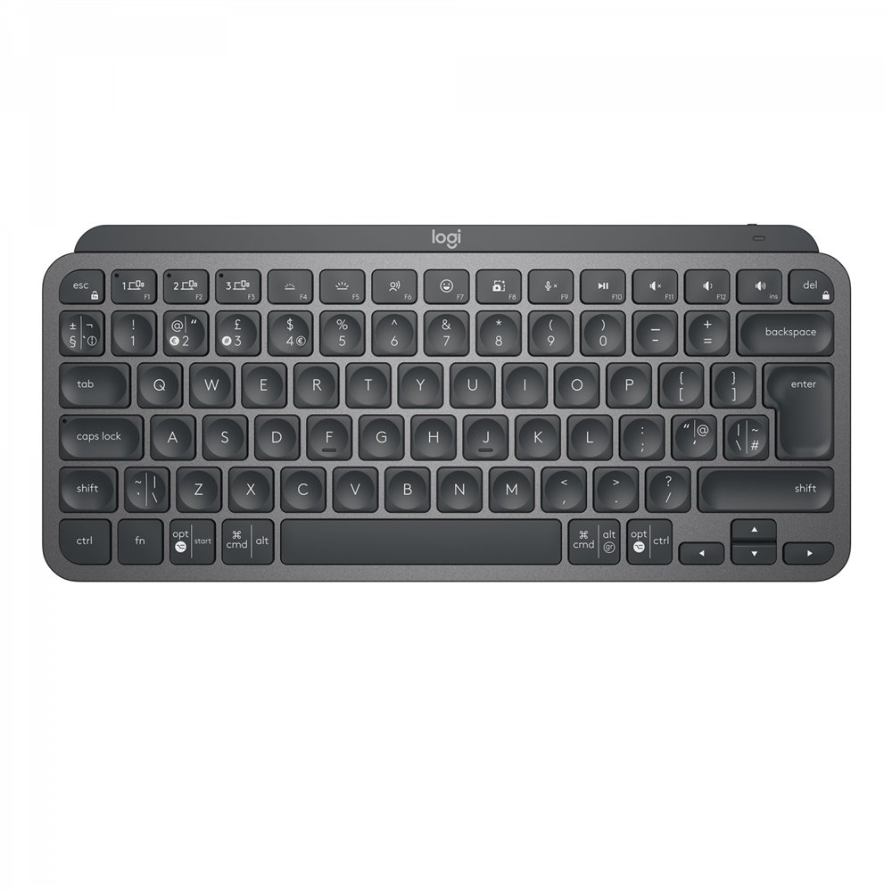 logitech mx keys mini minimalist wireless illuminated keyboard teclado rf wireless + bluetooth qwerty inglés grafito