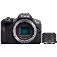 canon eos r100 + rf-s 18-45mm f4.5-6.3 is stm kit milc 24,1 mp cmos 6000 x 4000 pixeles negro