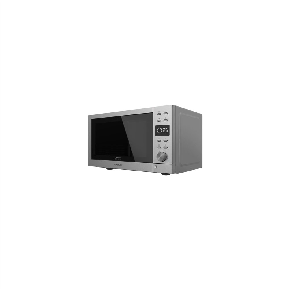 cecotec 01399 microondas negro, acero microondas con grill encimera 20 l 700 w