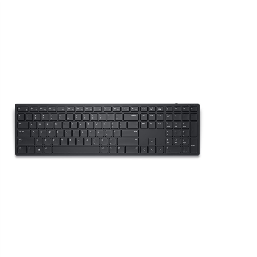 dell kb500 teclado oficina rf inalámbrico qwerty internacional de ee.uu. negro