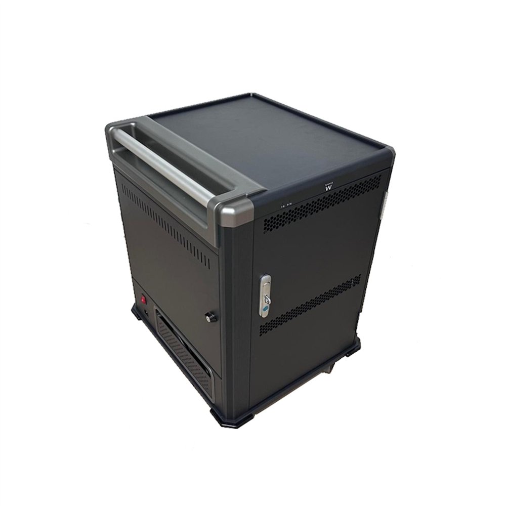 ewent ew1703 carrito y armario de dispositivo portátil carro de gestión y carga para dispositivos portátiles negro, gris