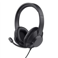 trust ayda max usb auriculares alámbrico diadema oficina/centro de llamadas usb type-c / usb type-a negro