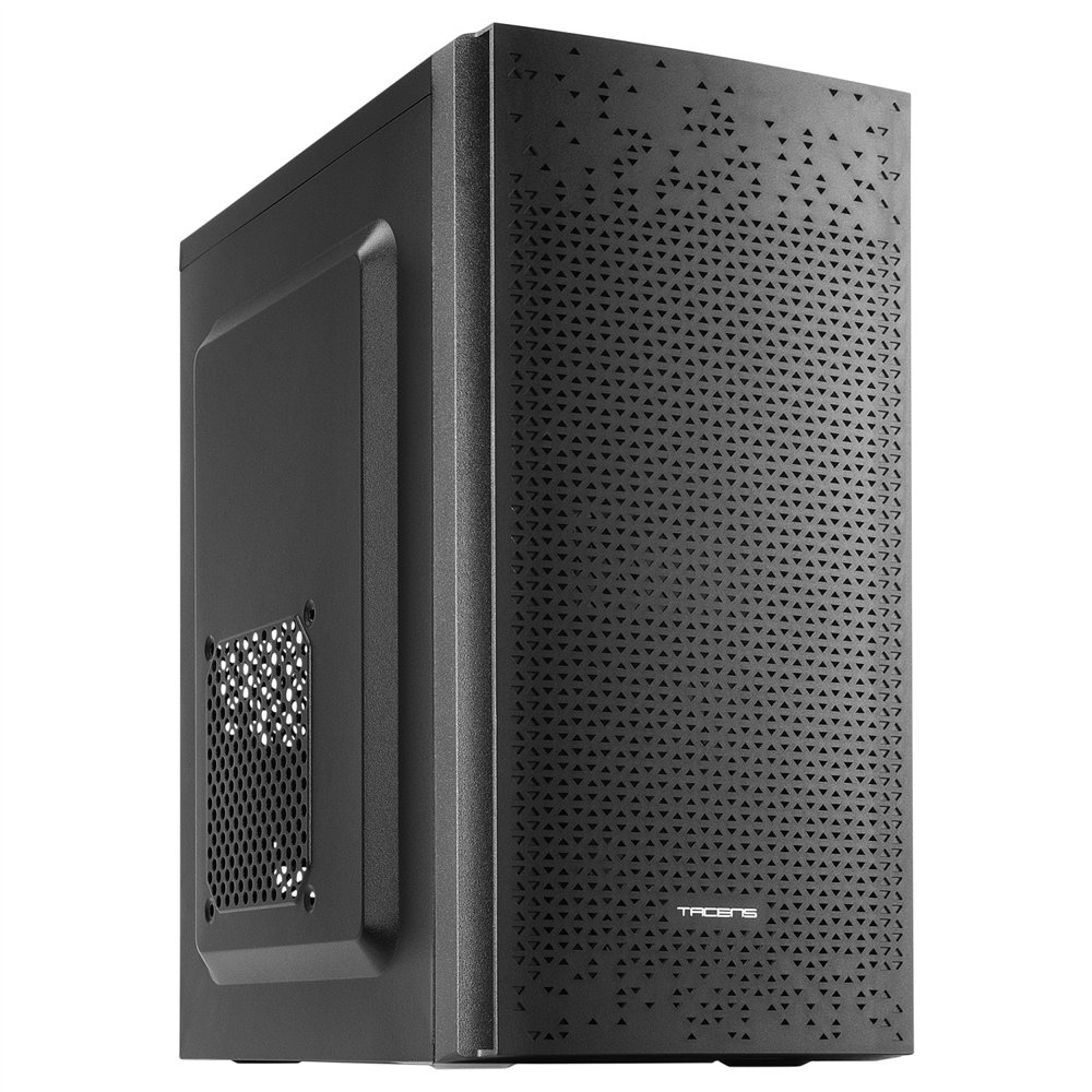 tacens anima ac6500, caja ordenador compacta micro atx, frontal malla refrigeración, fuente alimentación 500w, usb 3.0, negro