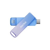 sandisk creator phone drive unidad flash usb 128 gb usb type-c / lightning 3.2 gen 1 (3.1 gen 1) azul, lila