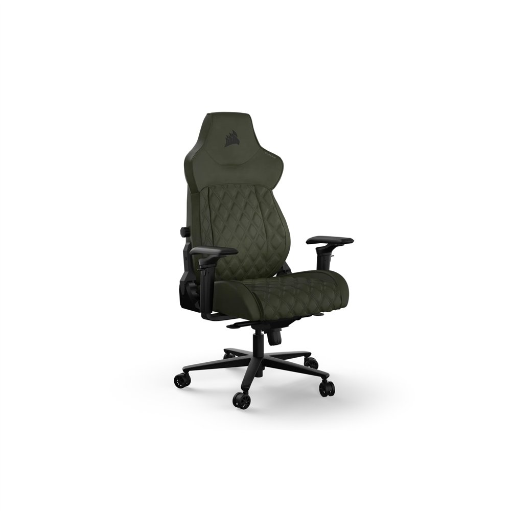 corsair tc500 luxe silla para videojuegos de pc asiento acolchado verde