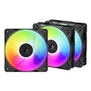 arctic freezer p12 pro reverse a-rgb - 3 pack carcasa del ordenador ventilador 12 cm negro 3 pieza(s)