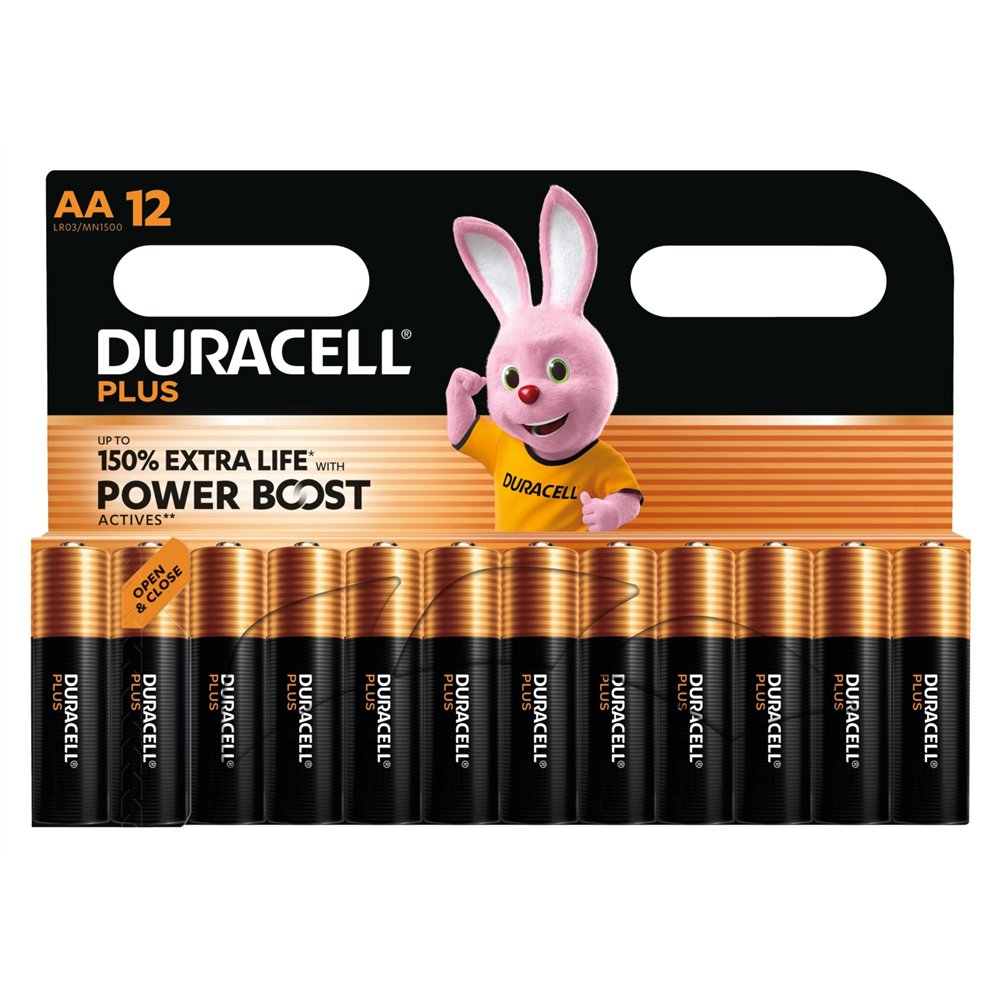 duracell plus batería de un solo uso aa alcalino