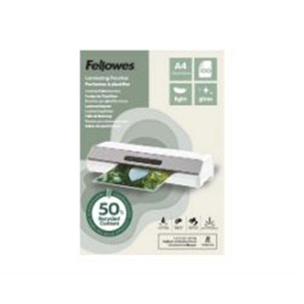 fundas plastificar fellowes brillo a4 100u (100142987)