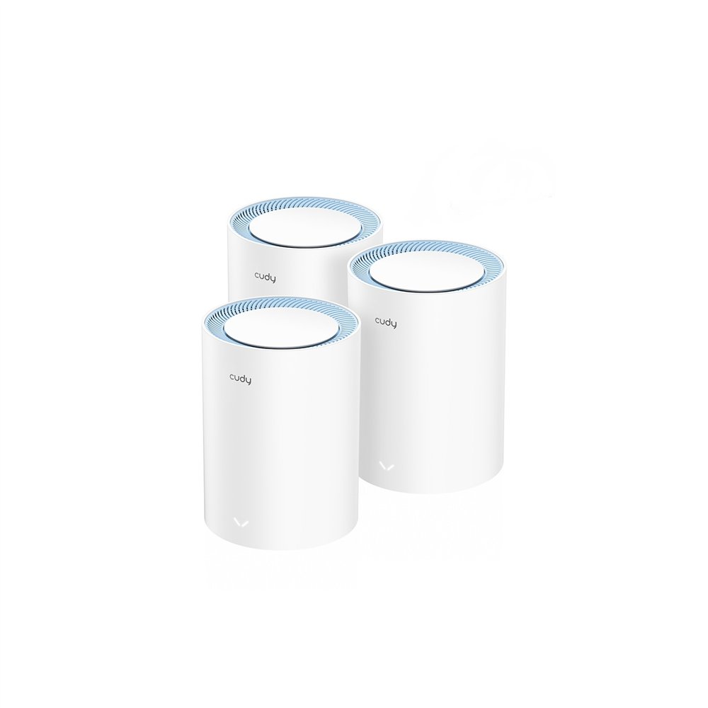 cudy m1200 3-pack sistema wi-fi mesh (wi-fi en malla) doble banda (2,4 ghz / 5 ghz) wi-fi 5 (802.11ac) blanco 1 interno