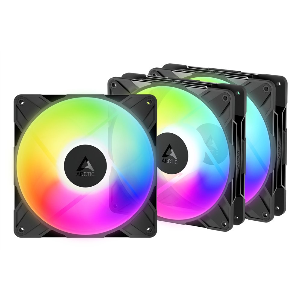 arctic freezer p14 pro reverse a-rgb - 3 pack carcasa del ordenador ventilador 14 cm negro 3 pieza(s)