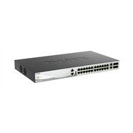 d-link dms-3130-30ts/e switch gestionado l3 10g ethernet (100/1000/10000) montaje en pared/escritorio negro