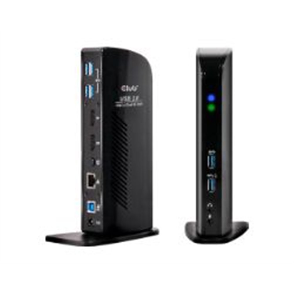 docking club 3d usb-a/usb-b/dp/rj45 negro (csv-1460)