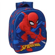 mochila 3d led spiderman marvel 33cm