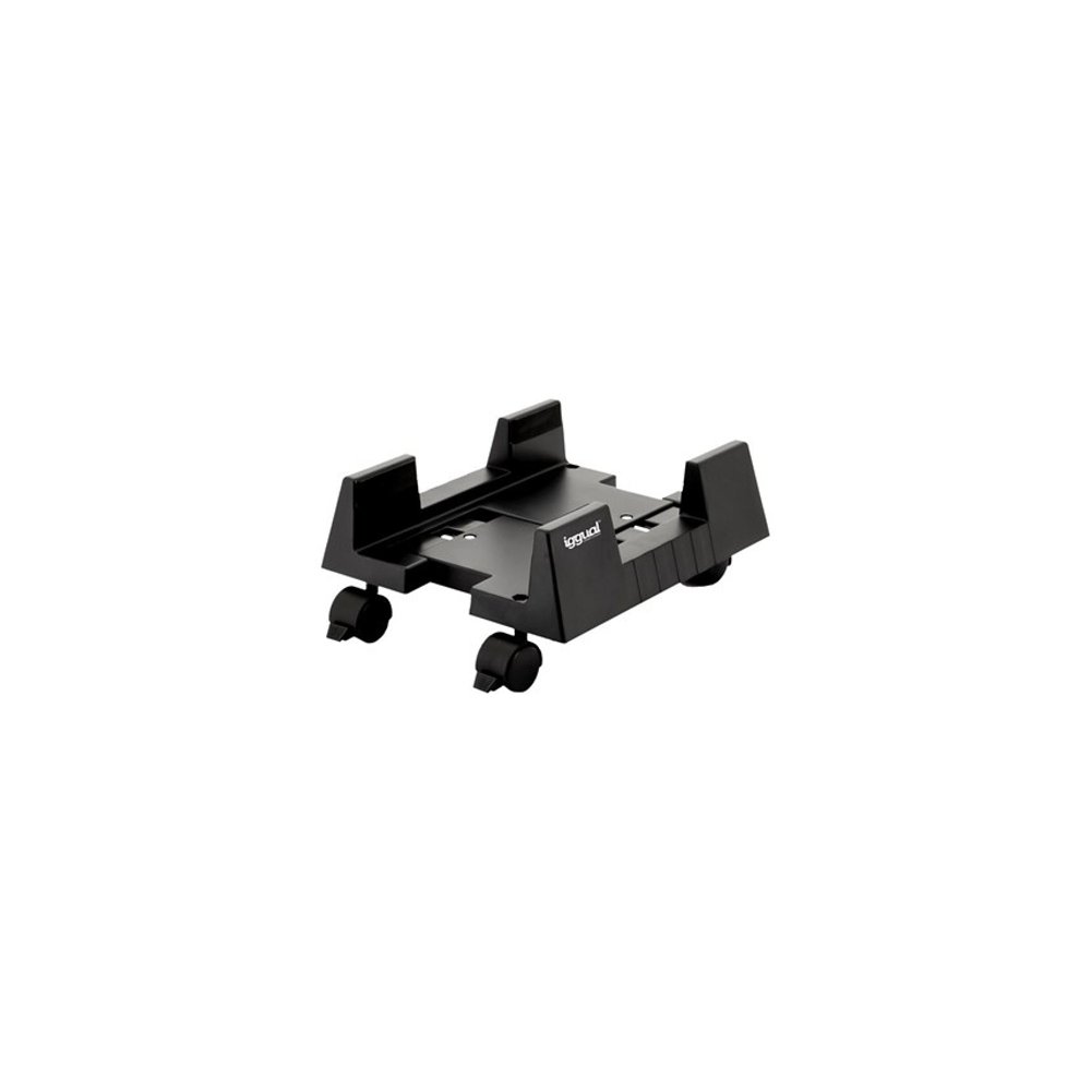 soporte cpu iggual ajustable con ruedas negro igg316115