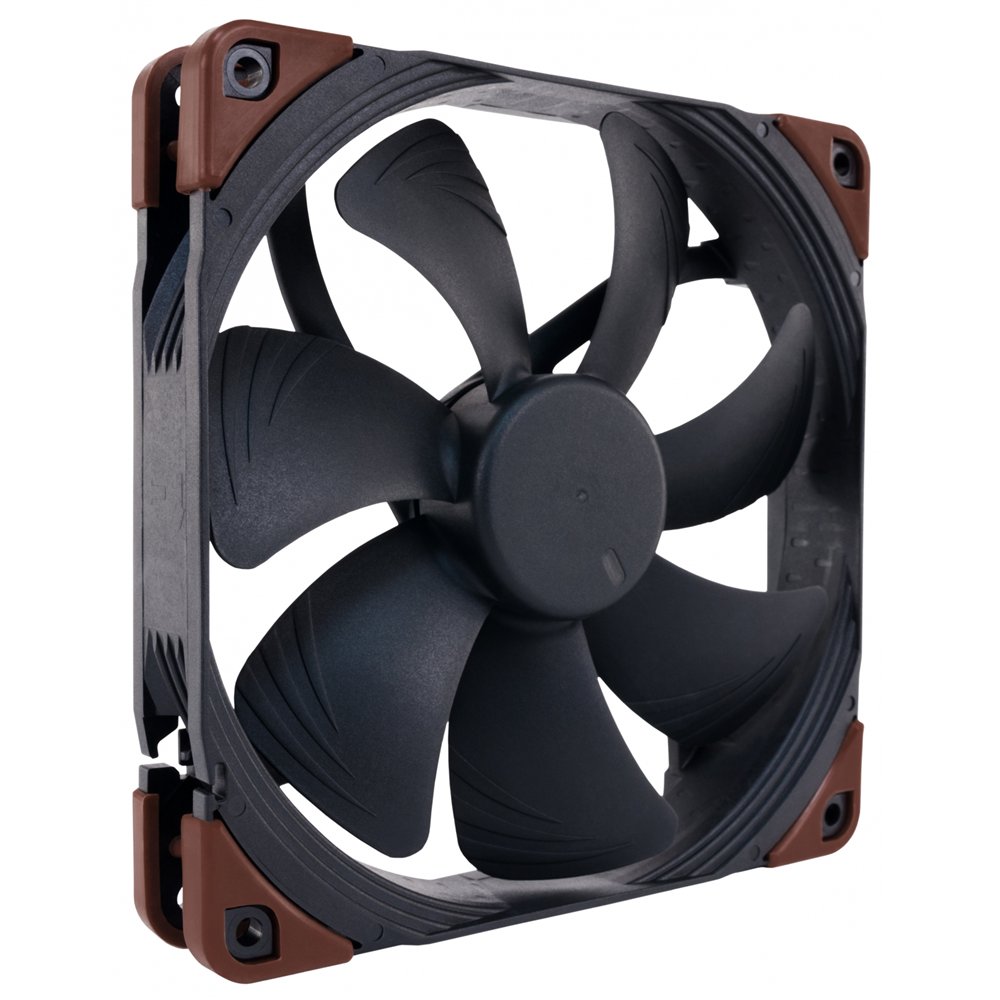 noctua carcasa del ordenador ventilador 14 cm negro, marrón