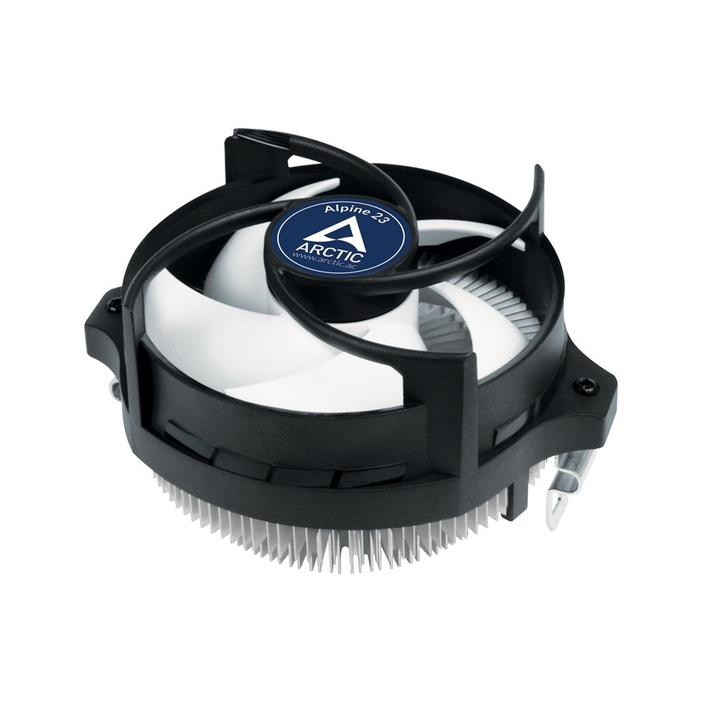 arctic alpine 23 compact amd ventilador cpu set de refrigeracion 9cm aluminio negro